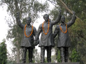 Statues of Bhagat Singh Rajguru and Sukhdev